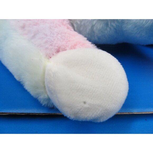 Hug A Babies Plush Pastel Rainbow Unicorn Stuffed Toy With Silver Horn  11" - Picture 9 of 11